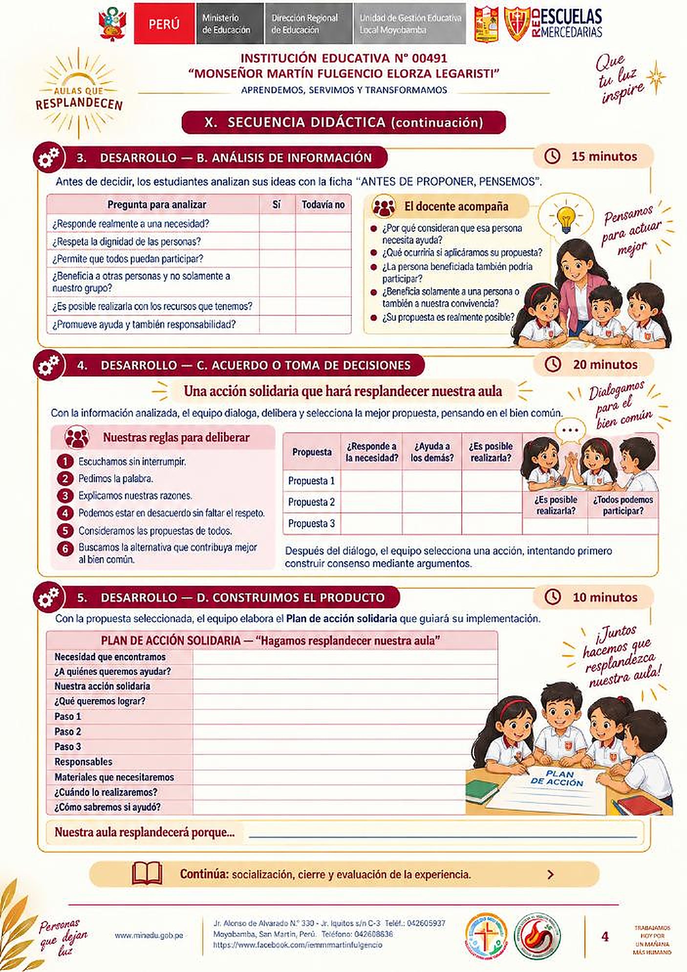 Plan de acción solidaria